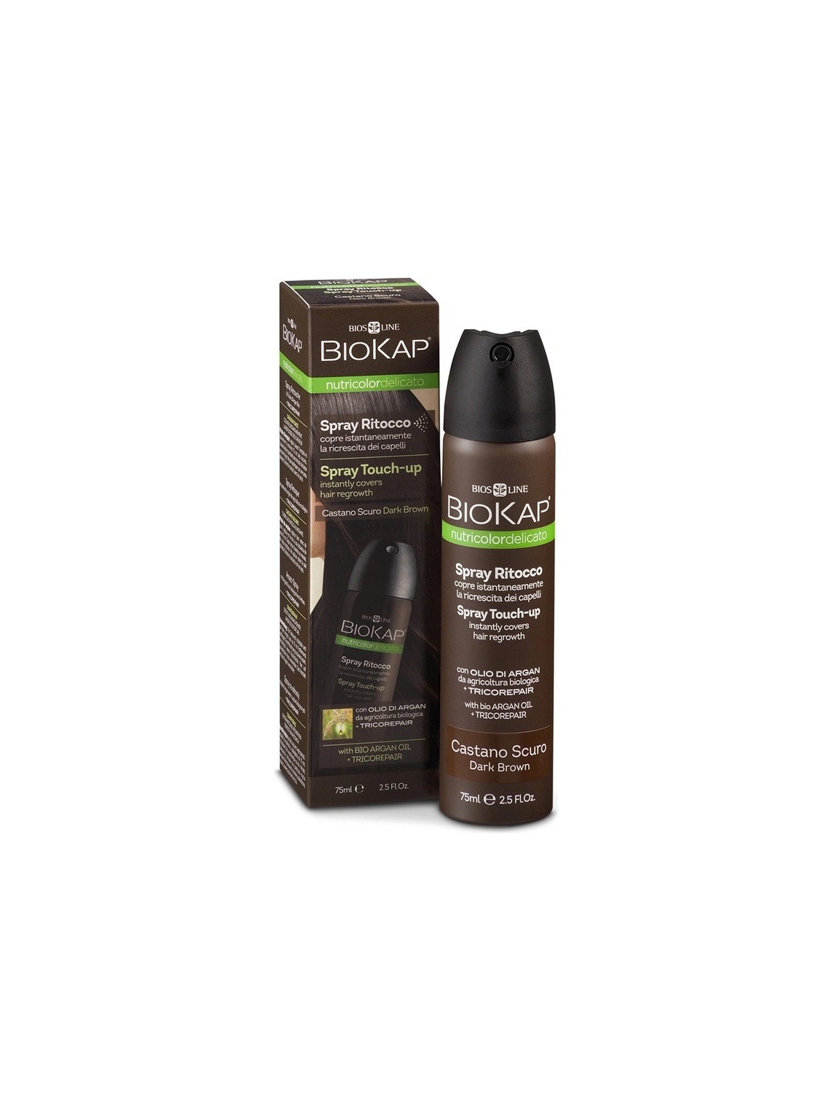 Biokap Nutricolor Delicato Spray Ritocco - Marrone - 75ml unisex