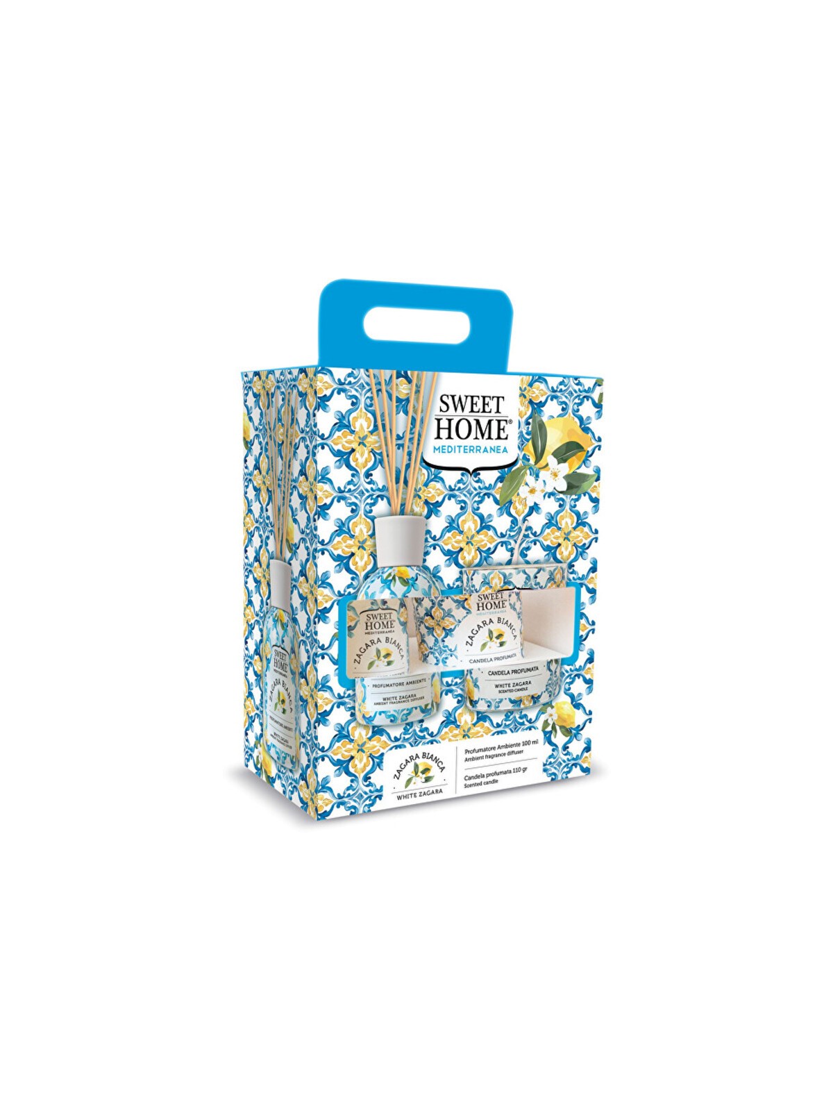 Set regalo Sweet Home Collection White Zagara - Diffusore di aromi con candela Donna