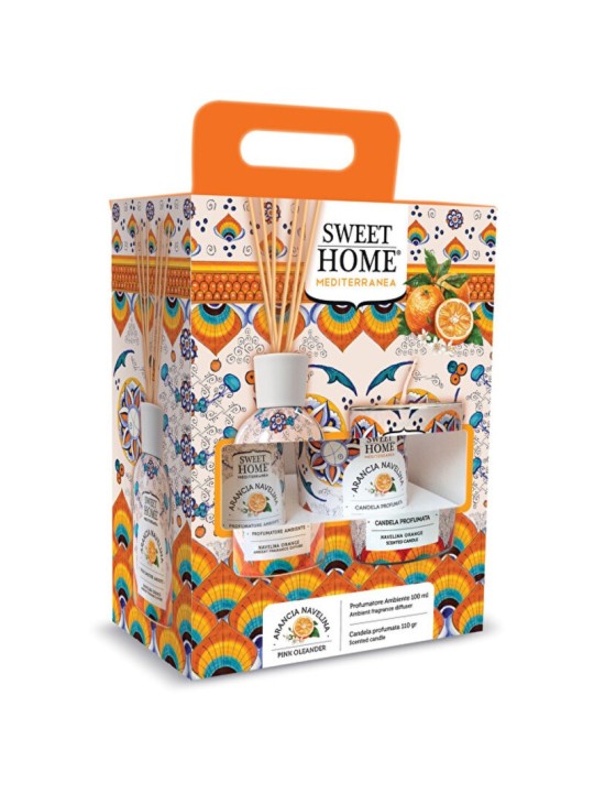 Set Sweet Home Collection Navelina Orange - Set regalo con diffusore di aromi e candela Donna