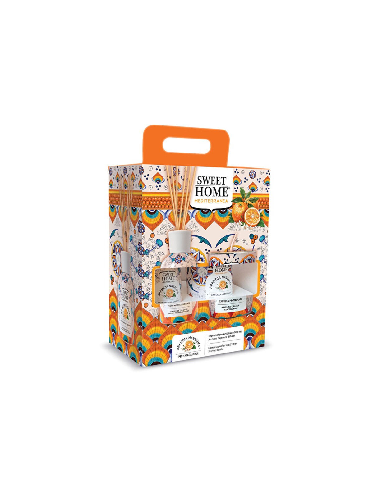 Set Sweet Home Collection Navelina Orange - Set regalo con diffusore di aromi e candela Donna