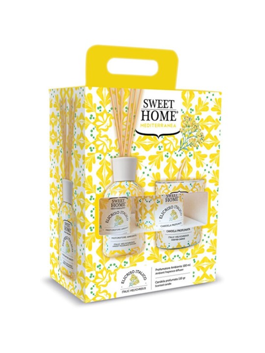 Set Sweet Home Collection Italic Helicrysus - Set regalo con diffusore di aromi e candela Donna