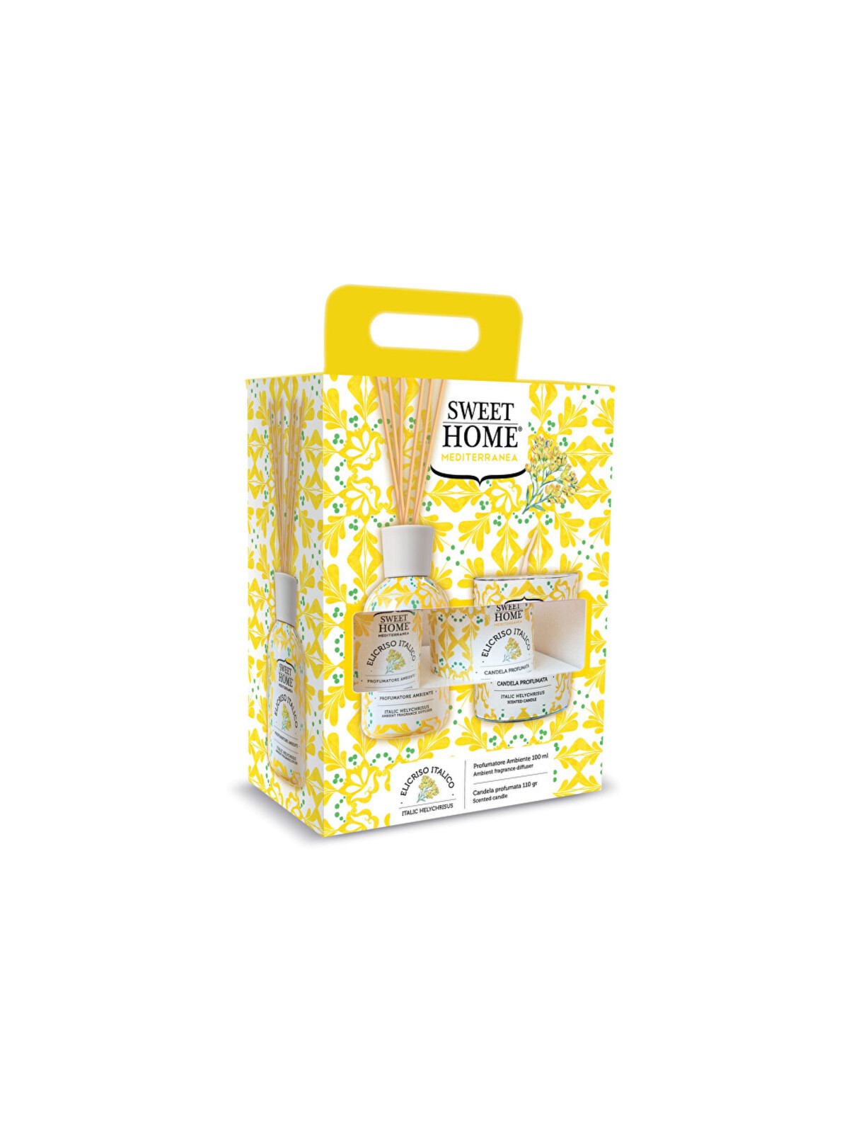 Set Sweet Home Collection Italic Helicrysus - Set regalo con diffusore di aromi e candela Donna