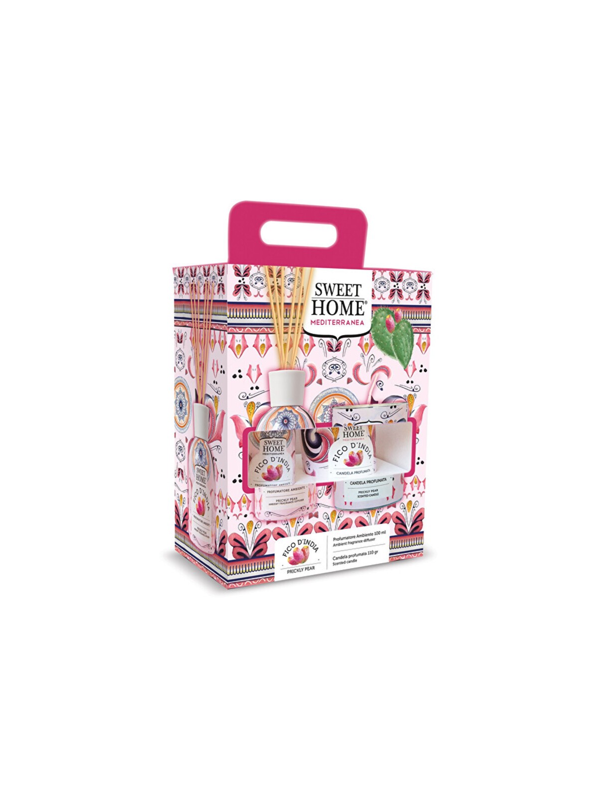 Set Sweet Home Collection Prickly Pear - Set regalo con diffusore di aromi e candela Donna