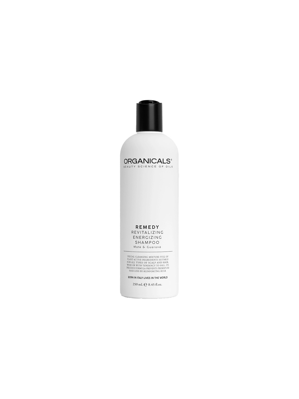 Organicals REMEDY Shampoo Rivitalizzante (Mate e Guaranà) - Shampoo rivitalizzante 250ml donna