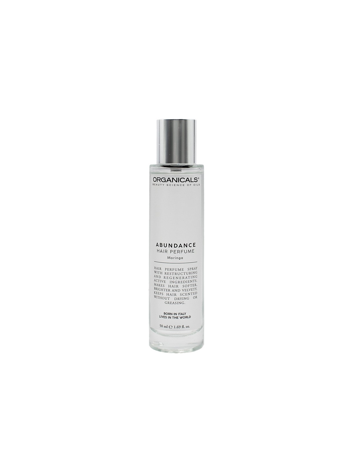 Organicals ABUNDANCE Profumo per Capelli (Moringa) - Spray profumato leggero 50ml donna