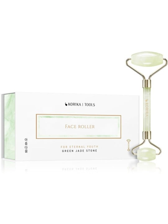 KORIKA Face Roller (verde chiaro) - Rullo per il viso in giada verde donna