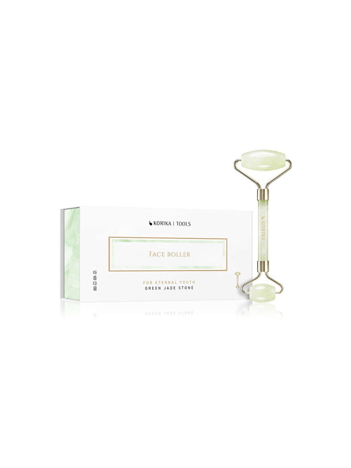 KORIKA Face Roller (verde chiaro) - Rullo per il viso in giada verde donna