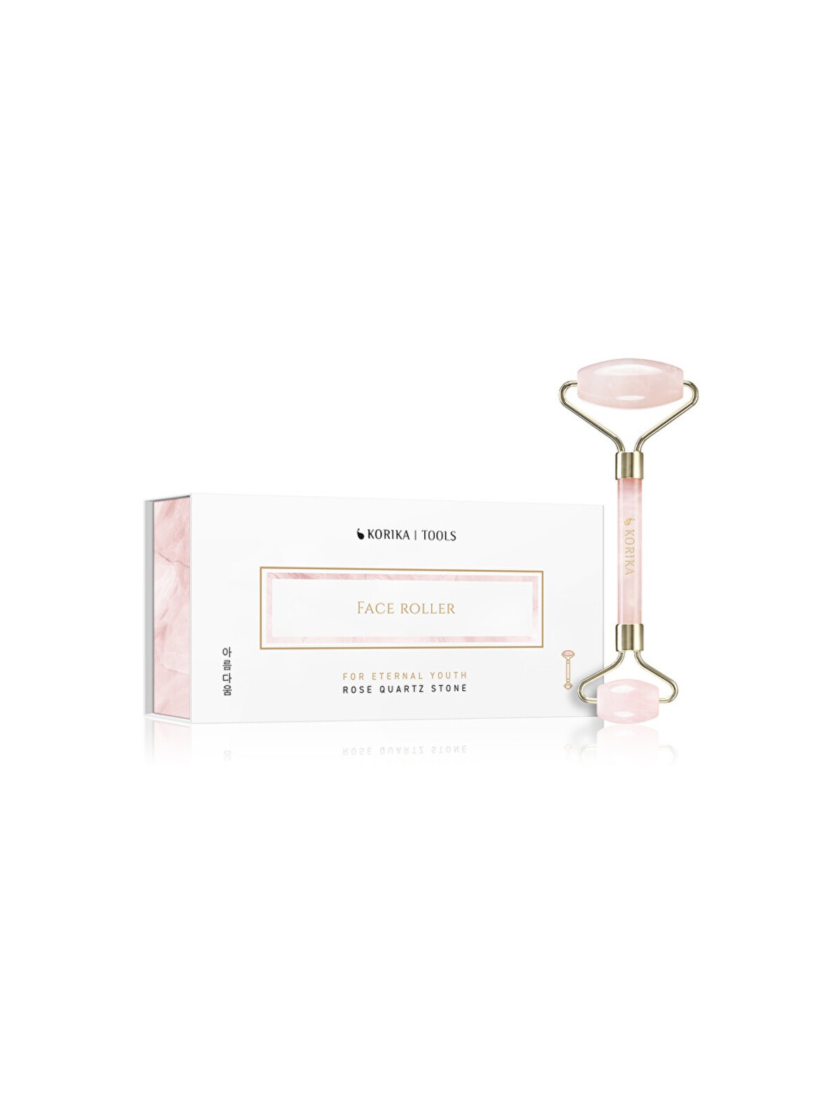 KORIKA Face Roller (rosa) - Un rullo massaggiante per il viso di una donna matura