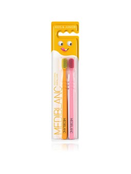 MEDIBLANC Kids Ultra Soft Oranov/R?ov - Spazzola per bambini 2 pezzi donna