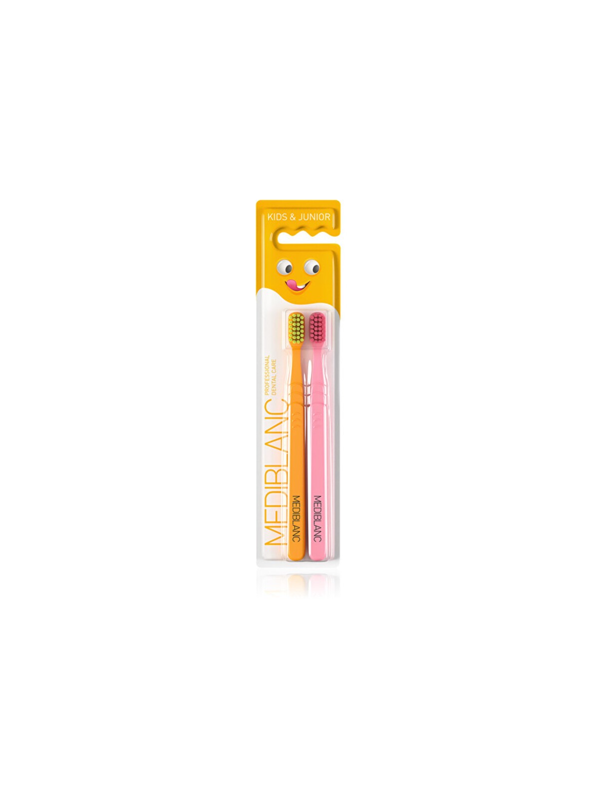 MEDIBLANC Kids Ultra Soft Oranov/R?ov - Spazzola per bambini 2 pezzi donna