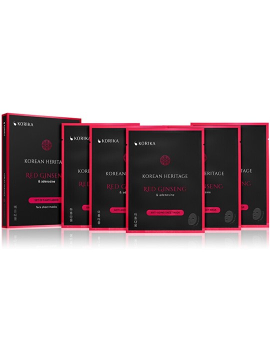 Set di maschere KORIKA Korean Heritage - Set di maschere in tessuto antirughe 25,0 g donna