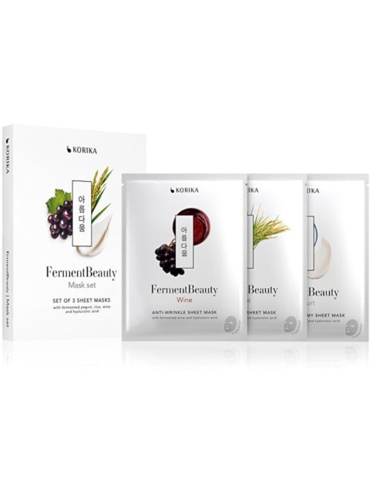 Set di maschere KORIKA FermentBeauty - Set di maschere in tessuto Donna