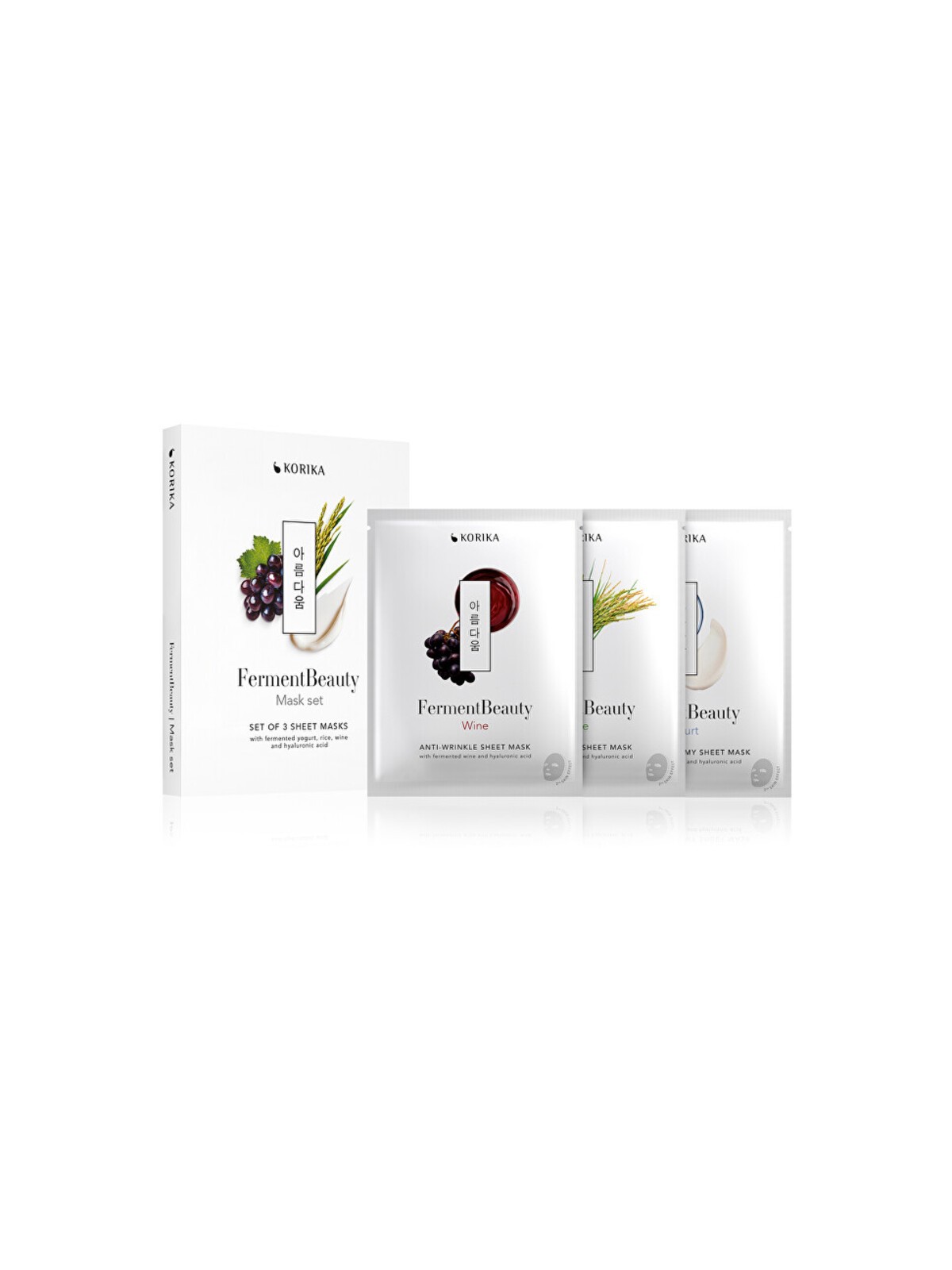 Set di maschere KORIKA FermentBeauty - Set di maschere in tessuto Donna