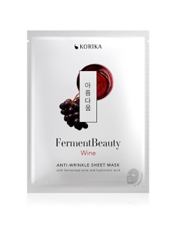 KORIKA FermentBeauty Wine Anti-Wrinkle Sheet Mask - Maschera anti-età in tessuto 20.0g donna