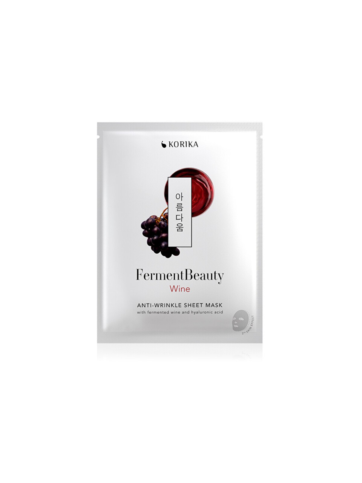KORIKA FermentBeauty Wine Anti-Wrinkle Sheet Mask - Maschera anti-età in tessuto 20.0g donna