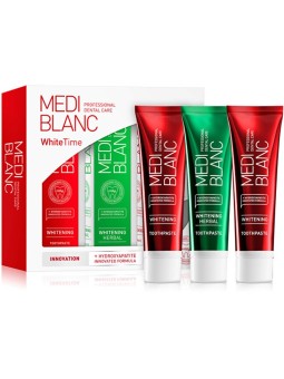 Set dentifricio Whitetime MEDIBLANC - Set dentifricio Whitetime donna