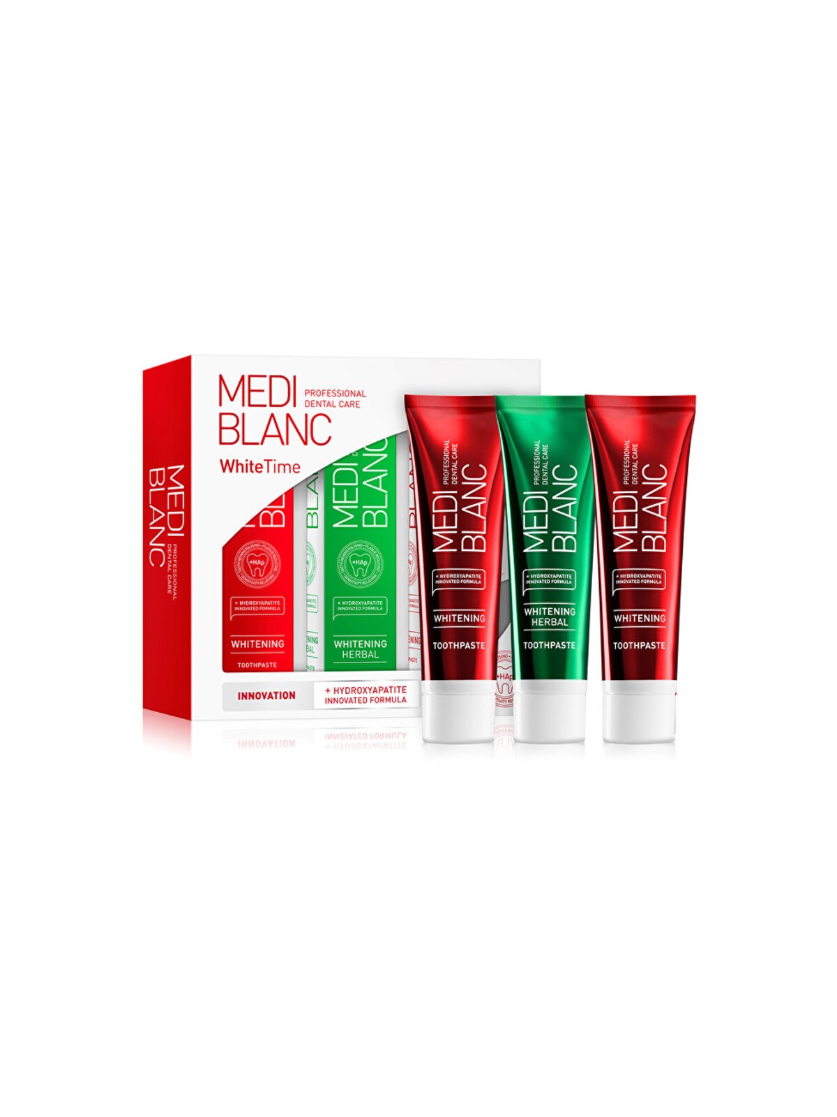 Set dentifricio Whitetime MEDIBLANC - Set dentifricio Whitetime donna