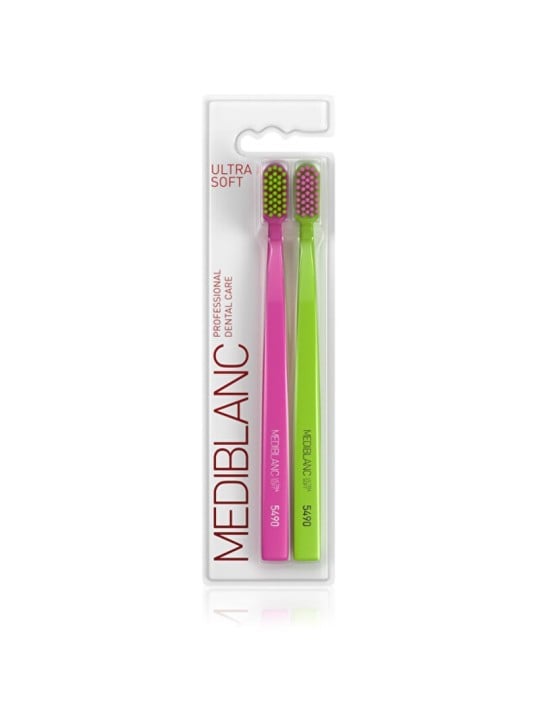 MEDIBLANC Spazzolino Ultra Morbido Rosso/Verde - 2 pezzi donna
