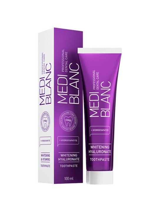 MEDIBLANC Dentifricio Sbiancante all'Ialuronato - Pasta bleulica con ialuronato di sodio 50ml donna