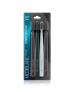 MEDIBLANC Spazzolino da denti con setole in carbonio 4 pezzi donna
