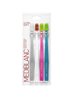 MEDIBLANC Ultra Soft - Spazzolino da denti 4 pezzi donna