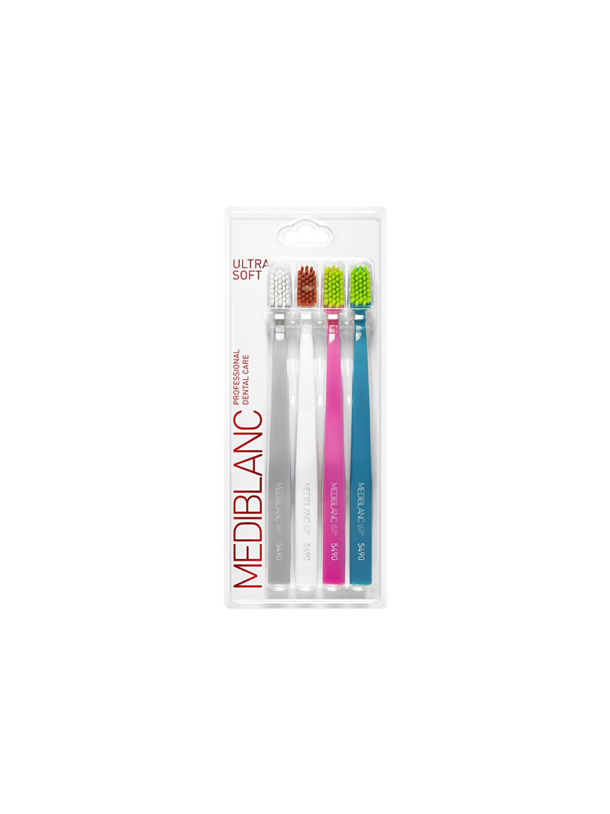 MEDIBLANC Ultra Soft - Spazzolino da denti 4 pezzi donna