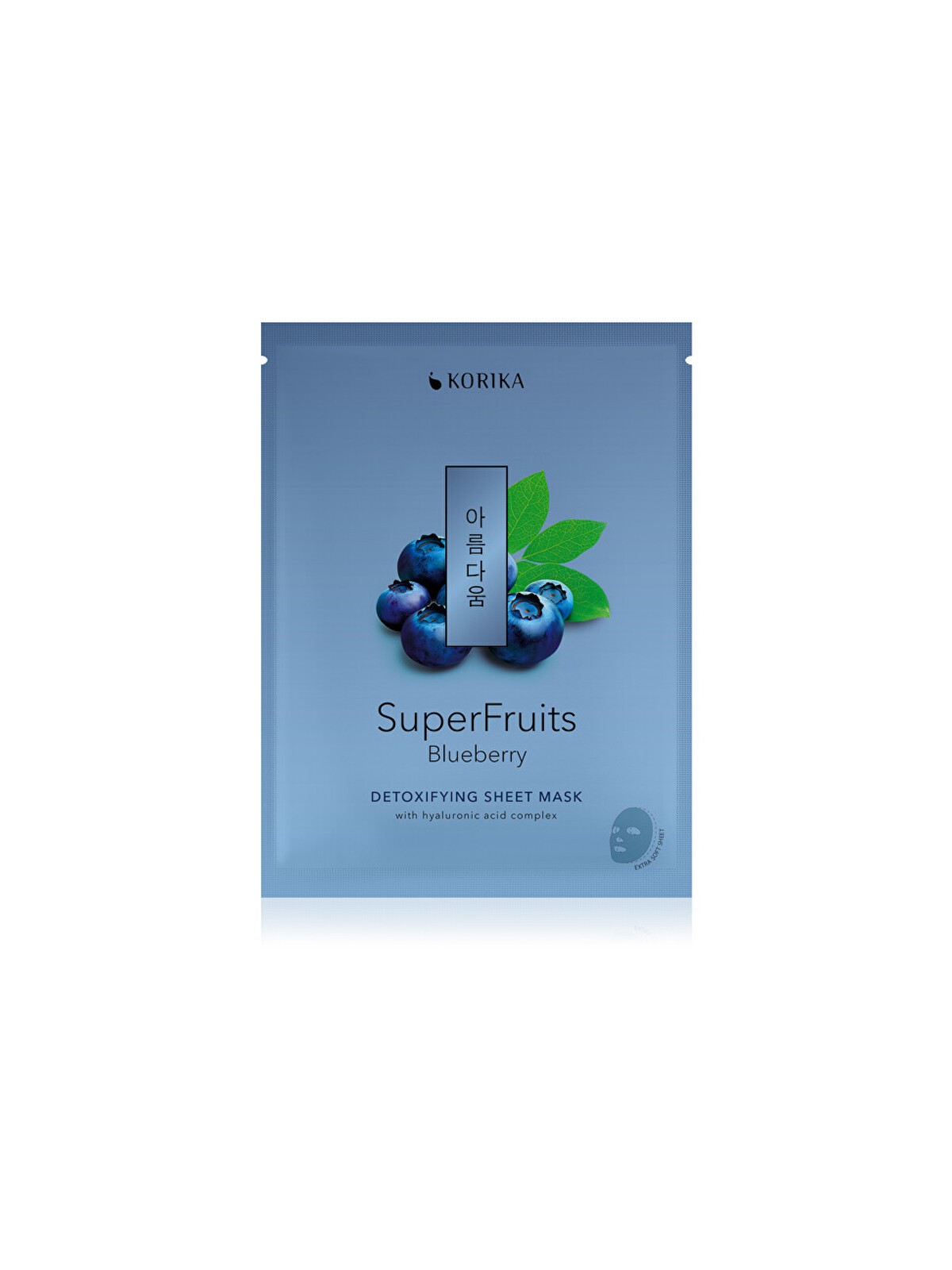 Maschera in tessuto detossinante KORIKA Superfruits (Mirtillo) - Maschera in tessuto detossinante 25,0 g donna