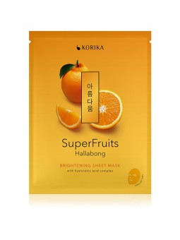 KORIKA Superfruits Hallabong Brightening Sheet Mask - Maschera in tessuto illuminante 25.0g donna