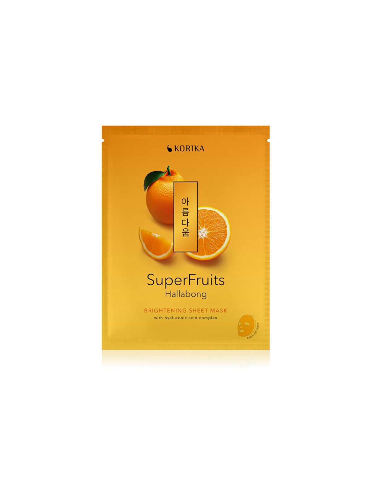 KORIKA Superfruits Hallabong Brightening Sheet Mask - Maschera in tessuto illuminante 25.0g donna