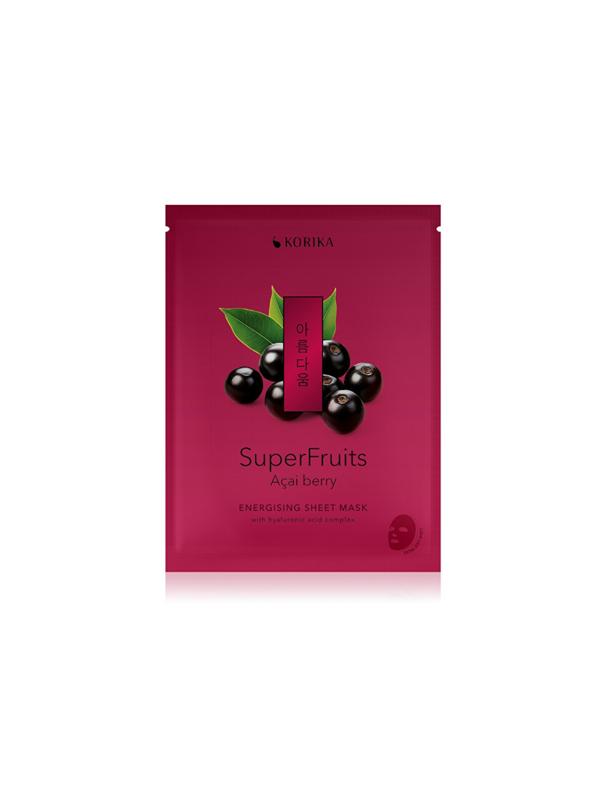 KORIKA Superfruits Acai Berry Energizing Sheet Mask - Maschera in tessuto energizzante 25,0 g donna