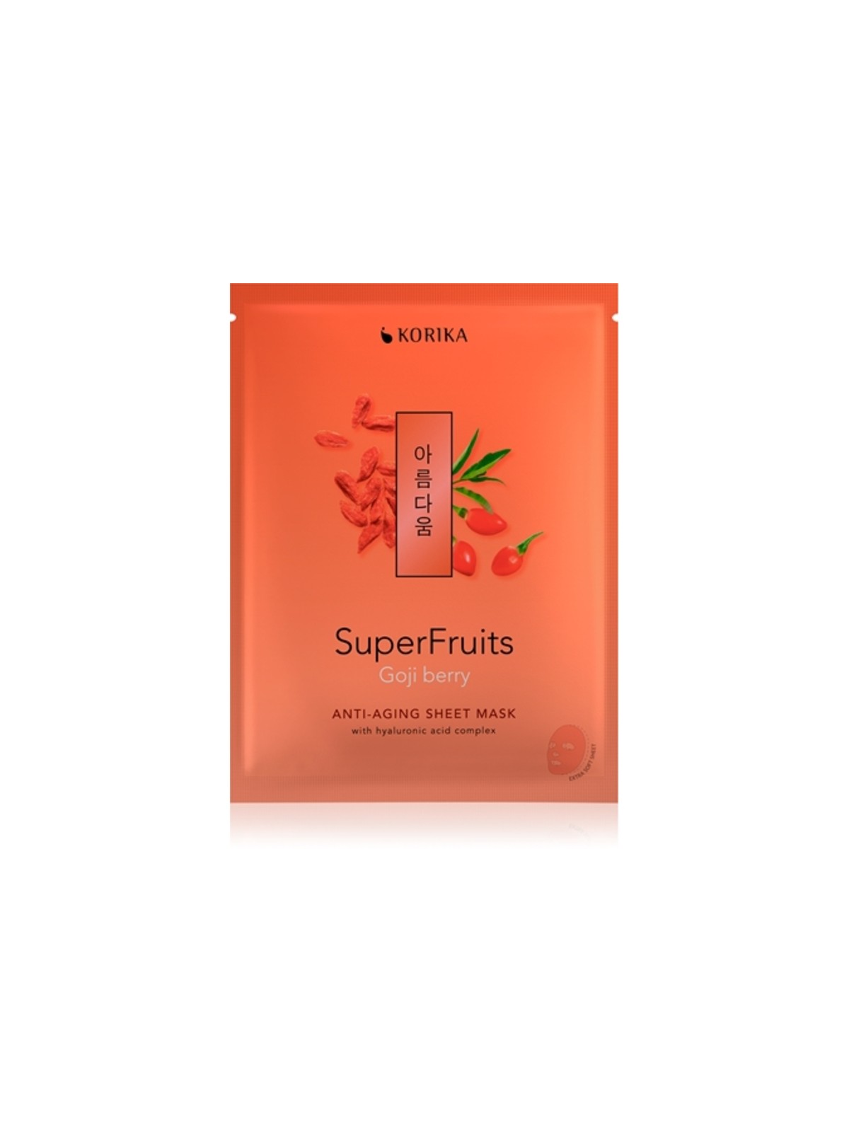 KORIKA Superfruits Goji Anti-Aging Sheet Mask - Maschera in tessuto antietà 25.0g donna