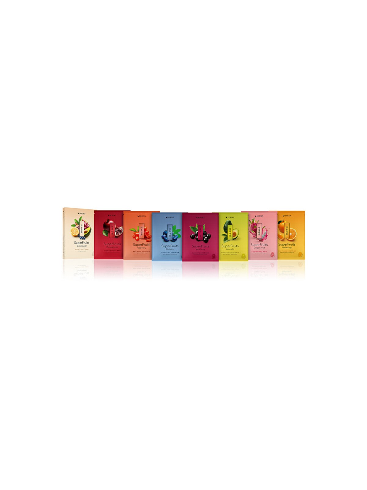 Set di maschere KORIKA Superfruits - Set regalo di maschere in tessuto 25.0g donna