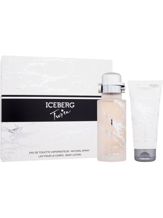Set regalo Iceberg Twice Platinum, eau de toilette 125ml e lozione corpo 100ml donna
