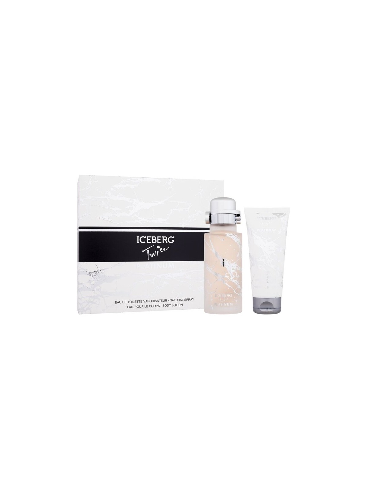 Set regalo Iceberg Twice Platinum, eau de toilette 125ml e lozione corpo 100ml donna