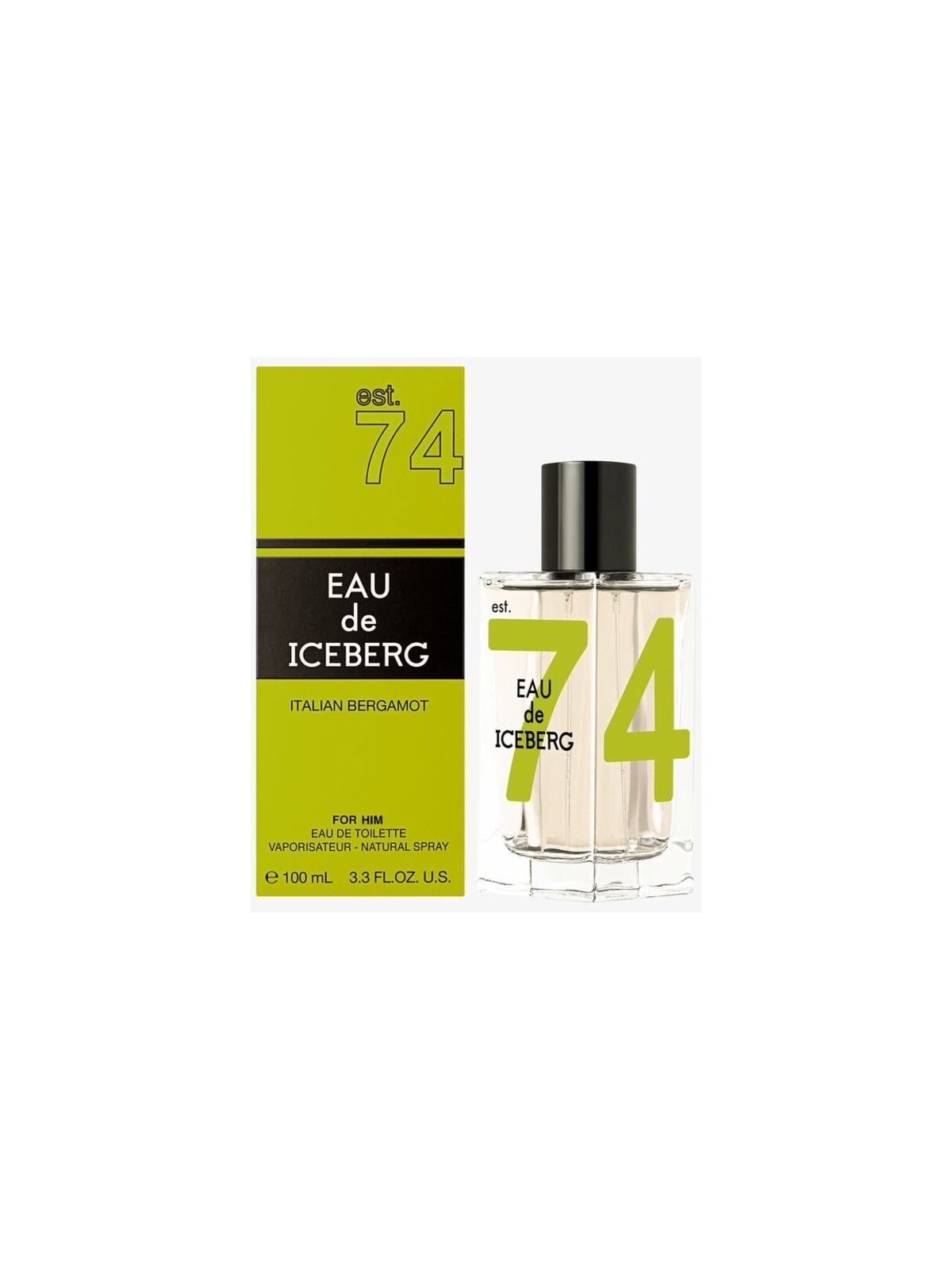 Iceberg Eau de Iceberg 74 Eau de toilette al bergamotto italiano 100 ml uomo