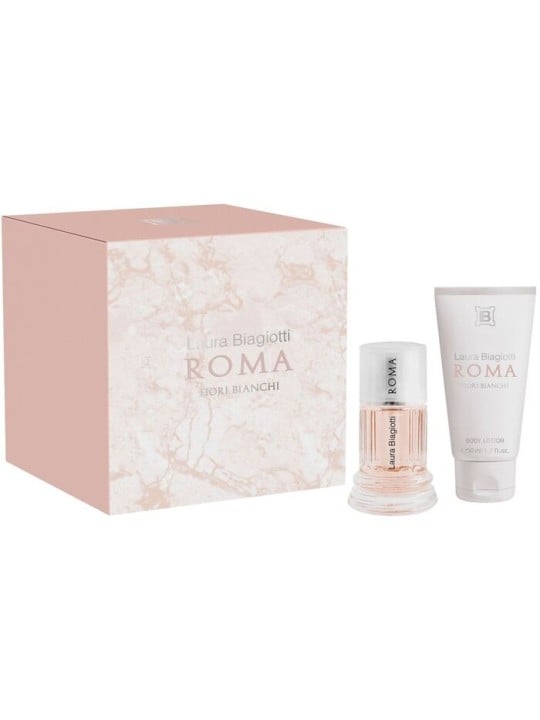 Laura Biagiotti Roma Fiori Bianchi Set regalo eau de toilette 25ml e lozione corpo 50ml donna