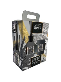 Set Sweet Home Collection Tonalità di Grigio - Set regalo con diffusore di aromi e candela Donna