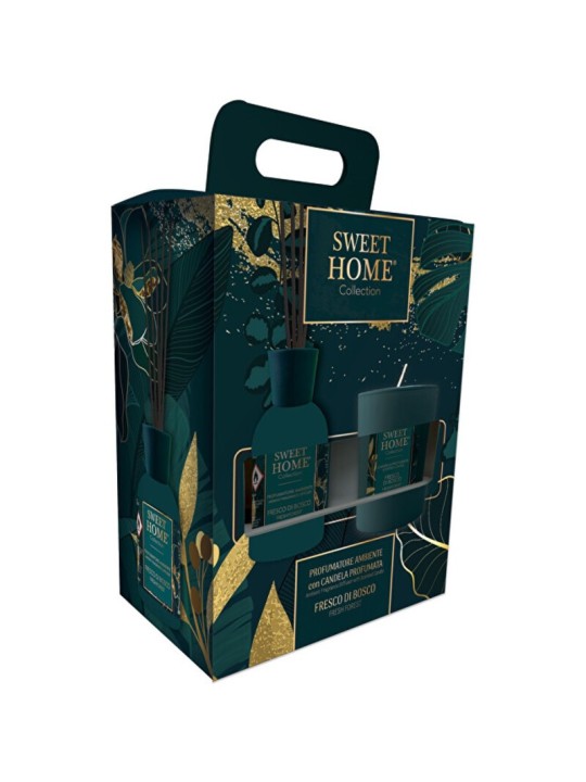 Sweet Home Collection Fresh Forest - Set regalo con diffusore di aromi e candela Donna