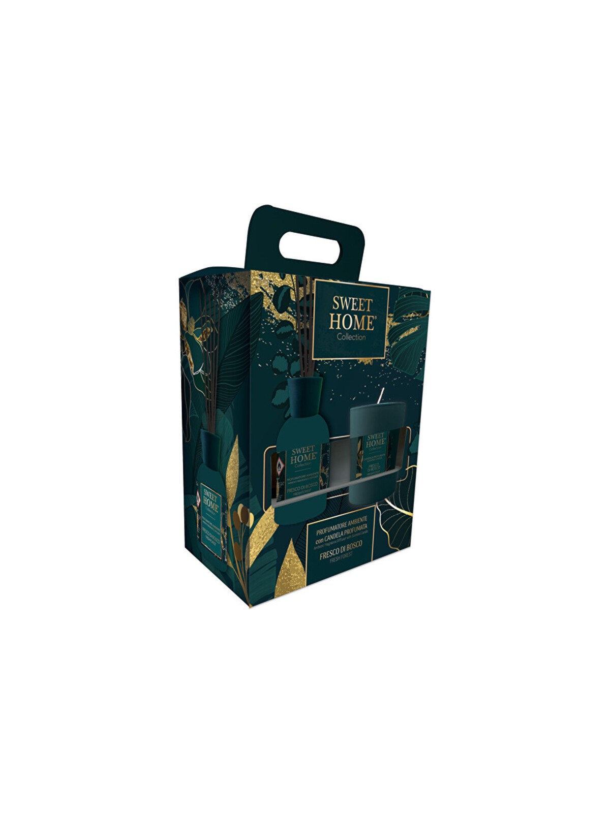 Sweet Home Collection Fresh Forest - Set regalo con diffusore di aromi e candela Donna