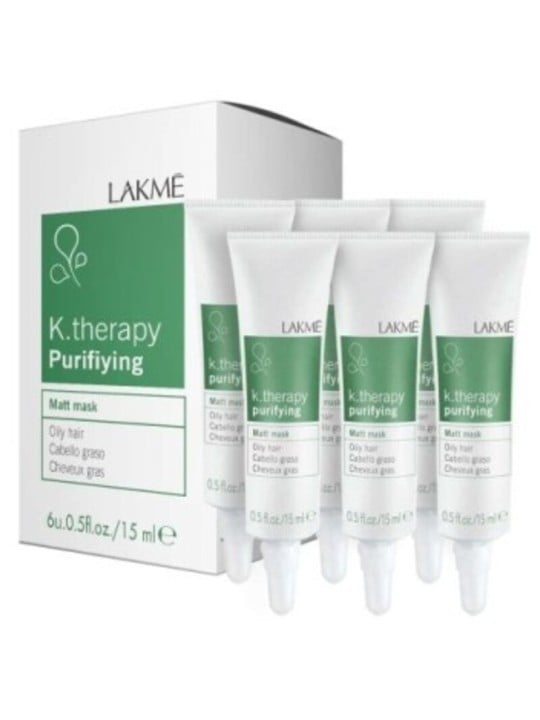 Lakmé K.Therapy Purifying Matt Mask - shampoo peeling per capelli grassi 90ml donna