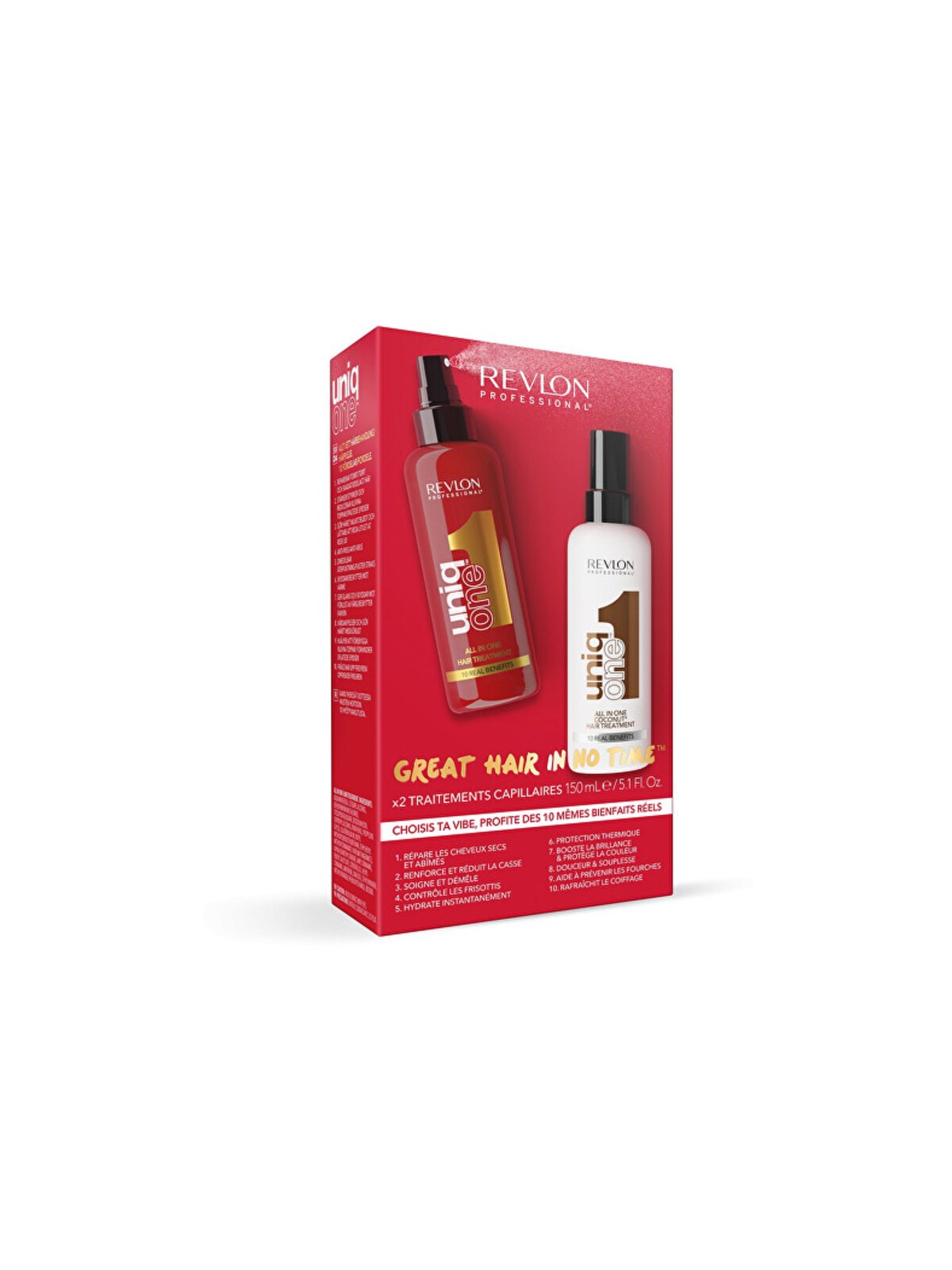 Set per il trattamento dei capelli Revlon Professional Kit UniqOne - Set regalo per donna