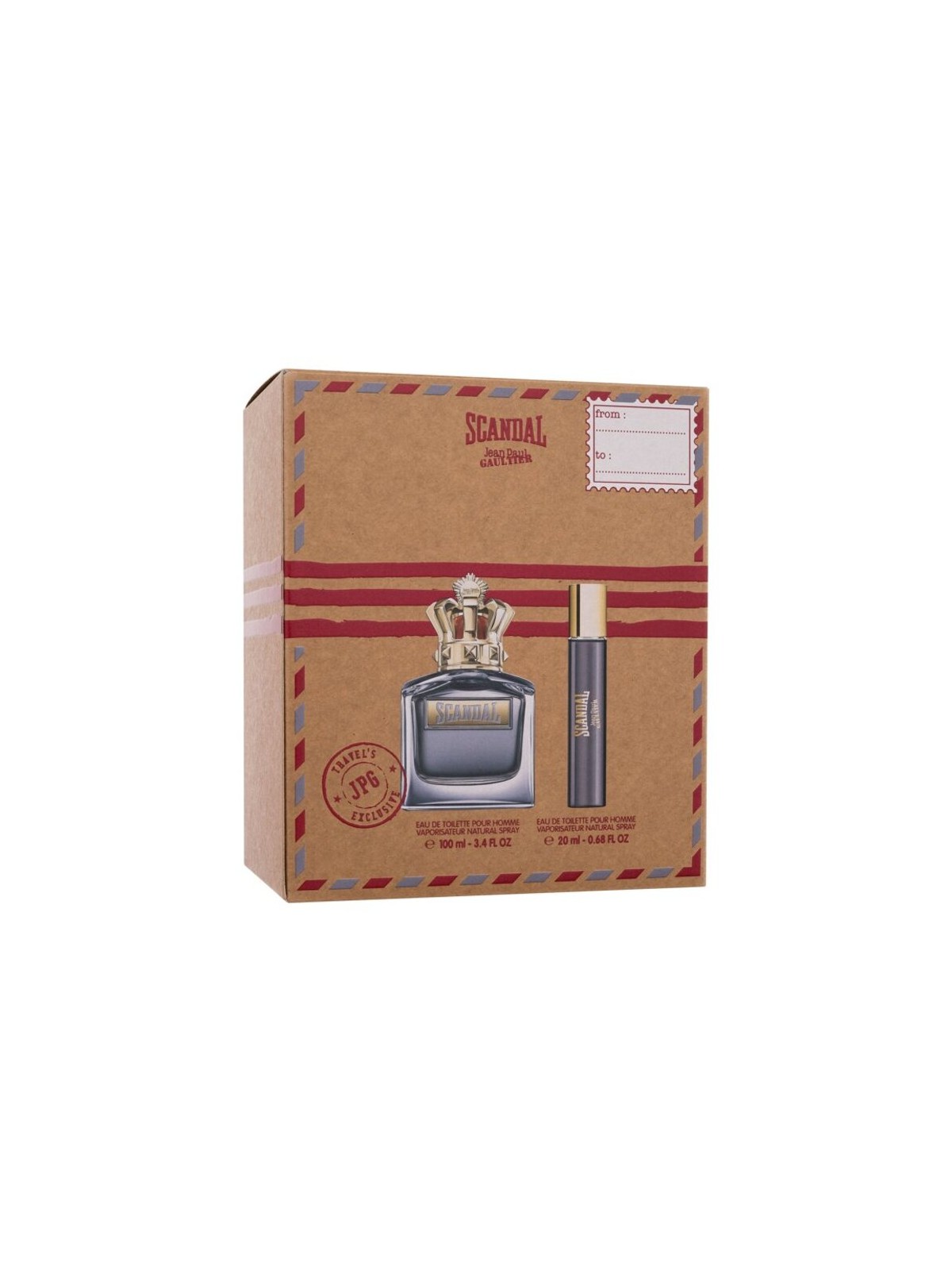 Jean Paul Gaultier Scandal Pour Homme Set regalo eau de toilette 100ml e eau de toilette 20ml uomo