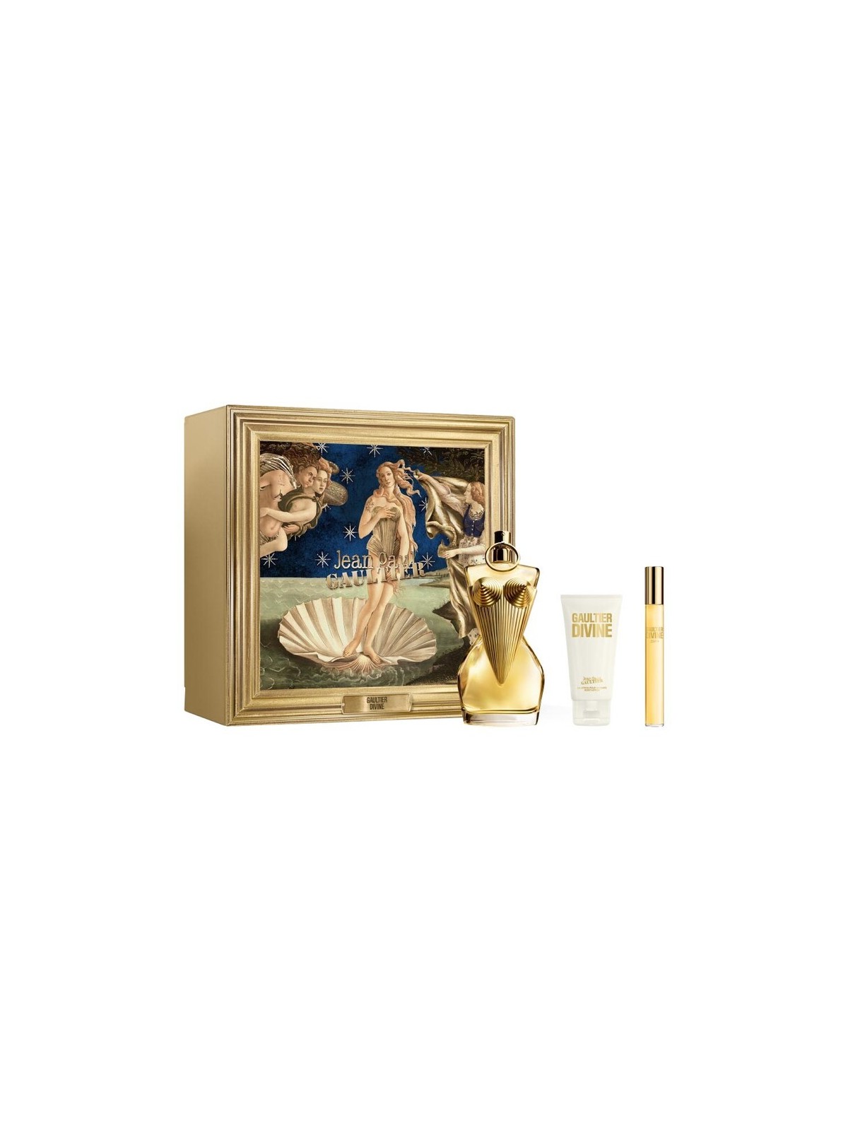 Jean Paul Gaultier Gaultier Divine Gift Set eau de parfum 100ml, eau de parfum miniature 10ml e lozione corpo 75ml donna