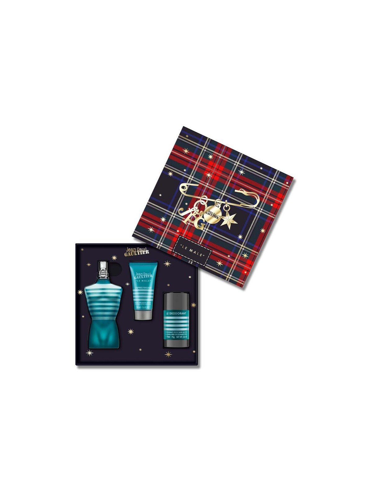 Jean Paul Gaultier Le Male SET eau de toilette 125ml + Balsamo Dopobarba 50ml + Deostick 75ml uomo