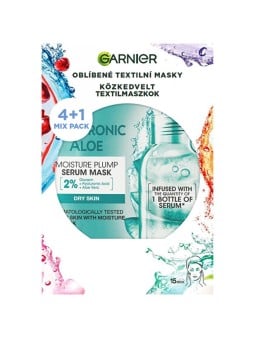Set di mascherine GARNIER Party Mix - Set di mascherine in tessuto per il viso donna