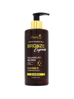 Vivaco Bronze Express - Latte corpo illuminante con glitter 300ml unisex