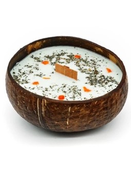 Candela Tropikalia al cocco - fragranza Lime, basilico e mandarino unisex