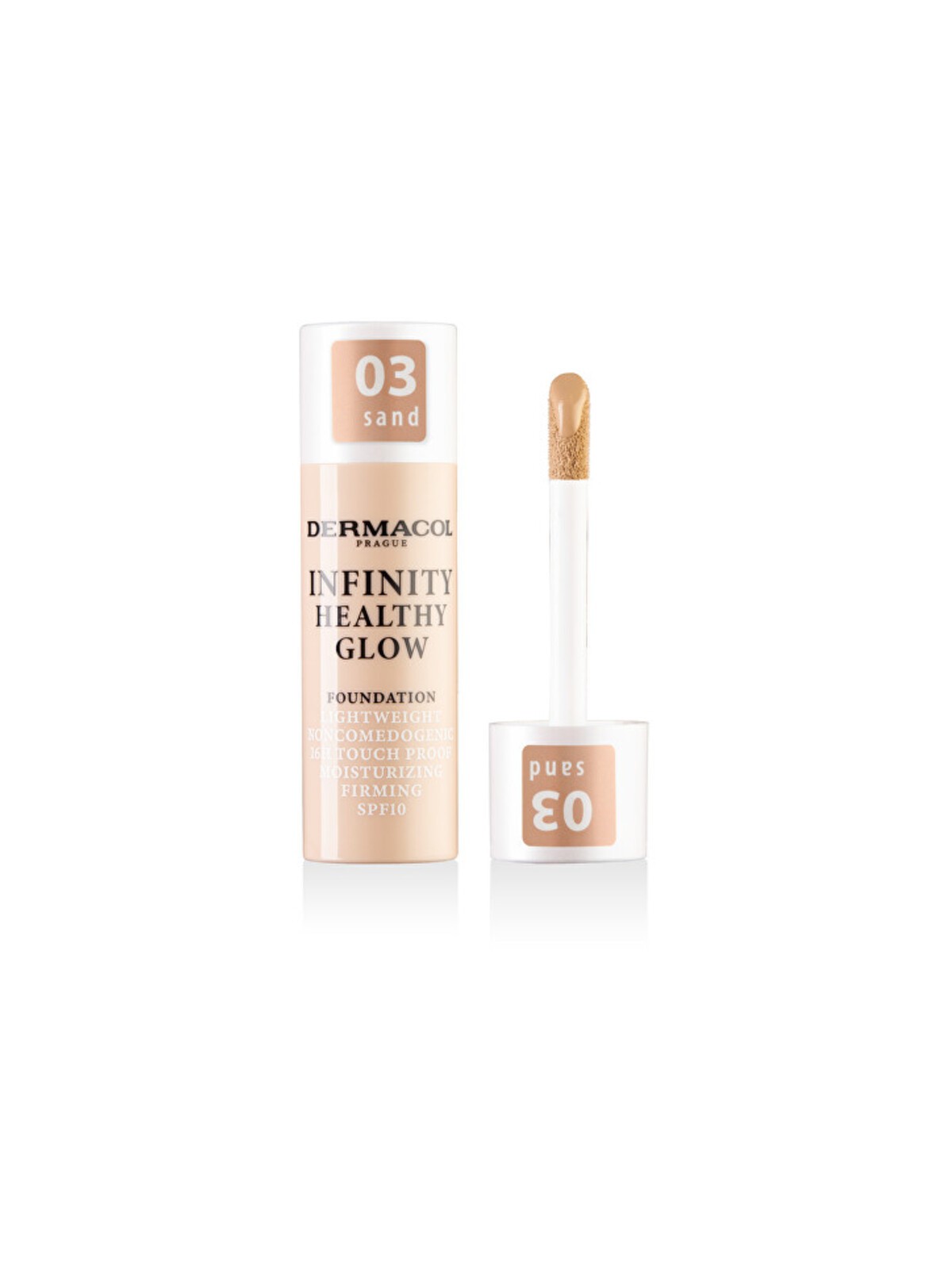 Fondotinta Dermacol Infinity Healthy Glow - Trucco illuminante leggero 20 g donna 04 BRONZO