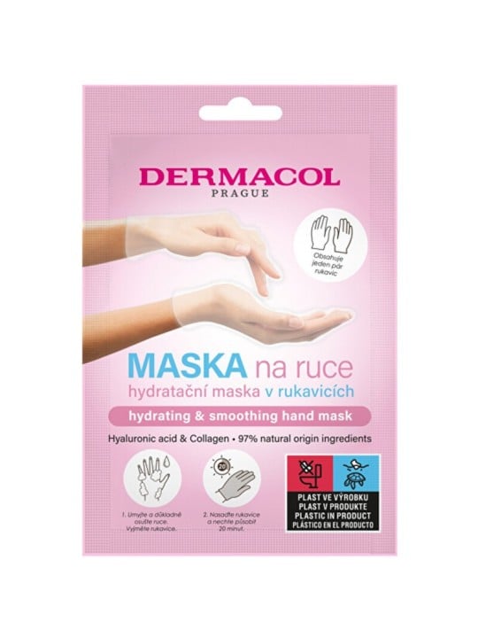 Maschera mani Dermacol (1 pz) - Maschera mani idratante in guanti per donna