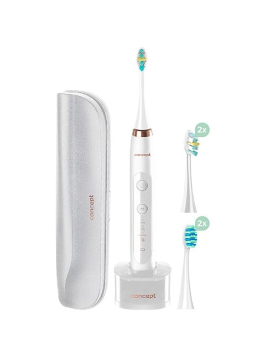 Concept Perfect Smile bianco ZK7010 - Spazzolino sonico con custodia da viaggio donna